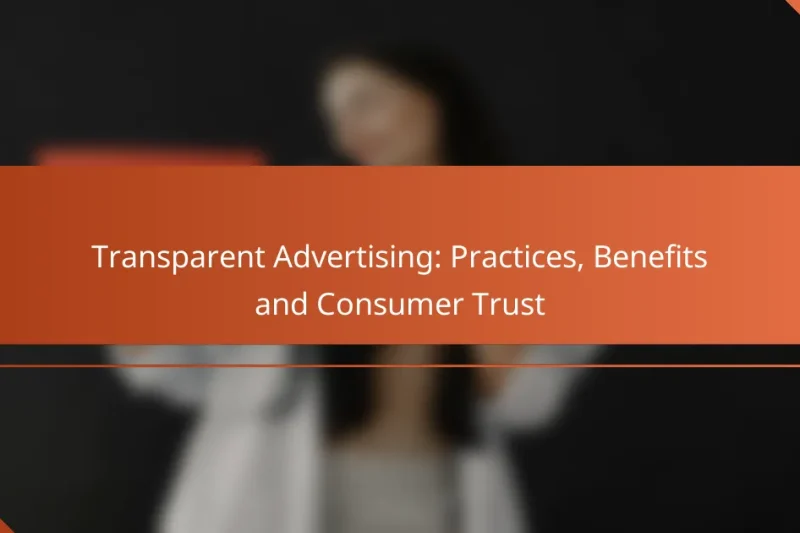 Transparent Advertising: Practices, Benefits and Consumer Trust
